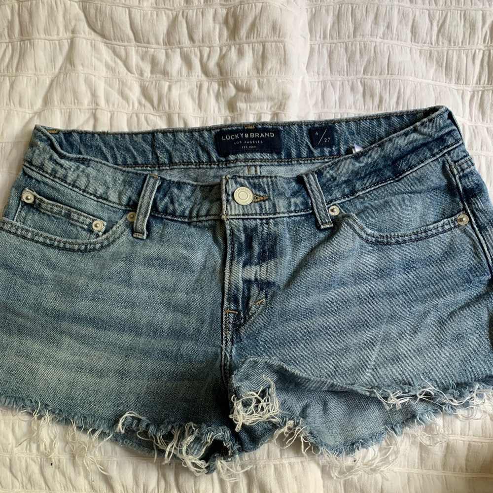 Lucky Brand denim cut off short shorts
